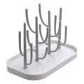 New Baby Bottle Drying Rack Baby Feeding Bottles Cleaning Dryer Drainer Storage Nipple Shelf Baby Pacifier Feeding Cup Holder Grey