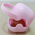 Portable Children's Pacifier Box Baby Pacifier Box Travel Portable Dustproof Safety Pacifier Cover Storage Box Pink