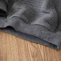 Toddler Boy/Girl Solid Color Textured Hoodie Sweatshirt Grey image 4