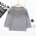 Toddler Boy Casual Letter Print Long-sleeve Tee Grey image 5