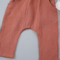 Baby Boy/Girl Crepe Brown/Khaki Striped Elasticized Waist Harem Pants Brown image 4