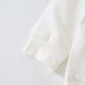 Baby Boy/Girl Solid/Striped Crewneck Long-sleeve Pullover Sweatshirt Beige image 5