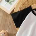 Toddler Boy/Girl Casual Colorblock Raglan Sleeve Tee Black