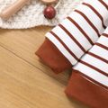 2-Pack Baby Boy/Girl 100% Cotton Solid and Striped Long-sleeve Pullover Sweatshirts Set MultiColour image 5