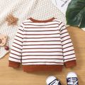 2-Pack Baby Boy/Girl 100% Cotton Solid and Striped Long-sleeve Pullover Sweatshirts Set MultiColour
