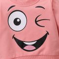 100% Cotton Baby Boy/Girl Cartoon Print Long-sleeve Pullover Sweatshirt Pink image 4