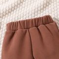 Baby Boy/Girl Star Detail Thickened Thermal Pants Brown image 4