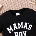 Baby Boy/Girl 95% Cotton Short-sleeve Letter Print Tee Black image 4