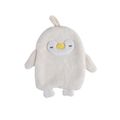 Cartoon Penguin Coral Fleece Shower Cap Super Absorbent And Quick-drying Turban Towel White image 1