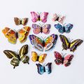 12-pack 3D Butterfly Wall Stickers Decor Glow in The Dark Luminous 3D Butterfly Wall Decals DIY Art Crafts Home Living Room Bedroom Garden Festival Decor Multi-color