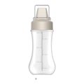 5-hole Sauce Squeeze Bottle Porous Plastic Condiment Container Squeeze Bottles for Ketchup Jam Salad Dressings BBQ Sauce Beige image 1