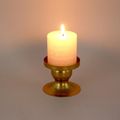 Geometric Round Iron Golden Candlestick Romantic Candle Holder Desktop Decoration Ornament Gold