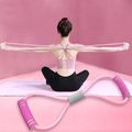 Resistance Band Pull Rope Band Chest Expander 8 Exercise Cord for Muscle Training Exercise Yoga Gym Home Outdoor Pink