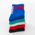 5-pack Multi Color Letter Print Athleisure Socks for Toddlers / Kids Multi-color