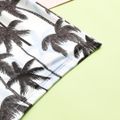 Kid Boy Allover Coconut Tree Print Swim Trunks Shorts Black image 5