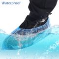 100-pack Disposable Shoe Covers Non-slip Dust-proof Waterproof Durable Shoe Protectors Covers One Size Fits All Navy image 5