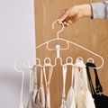 3-pack Wave Hangers Non-Slip Plastic Multifunction Hanging Drying Rack for Ties Scarfs Clothes Bags White image 1