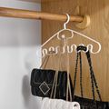 3-pack Wave Hangers Non-Slip Plastic Multifunction Hanging Drying Rack for Ties Scarfs Clothes Bags White image 2