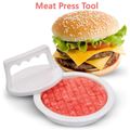 Ferramenta de prensa de hambúrguer, prensa de hambúrguer, molde de hambúrguer recheado, ferramenta de cozinha, acessórios para grelhar para churrasco Branco image 2
