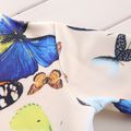 2pcs Toddler Girl Sweet Butterfly Print Jacket and Pants Set Creamcolored image 4
