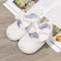 Baby / Toddler Solid Love Bowknot Prewalker Shoes White image 1
