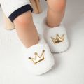 طفل / طفل صغير تاج الرسم أفخم أحذية prewalker أبيض image 1