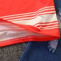 2pcs Toddler Boy Trendy Ripped Denim Jeans and Letter Print Stripe Tee Set Red/White image 5