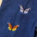 Toddler Girl Butterfly Embroidered Straight Denim Jeans Blue image 5