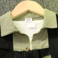2pcs Kid Boy Colorblock Buckle Design Long-sleeve Shirt and Black Pants Set Green image 4