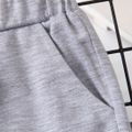 Toddler Boy Trendy Letter Embroidered Pocket Design Pants Grey image 5