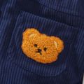 طفل رضيع الدب تصميم الحرارية مبطنة colorblock مقنعين سترة سروال قصير الأكمام أزرق image 4