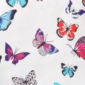 Toddler Girl Sweet Butterfly Print Flutter-sleeve Tee White image 5