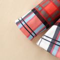 Christmas Red Plaid 100% Cotton Baby Long-sleeve Hoodie Outwear Red