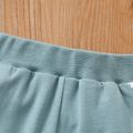 2pcs Baby Boy/Girl Stars/Dots Print Short-sleeve Tee and Shorts Set Bluish Grey image 5