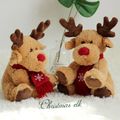 Christmas Elk Doll Plush Toy Christmas Decoration Christmas Present for Child Brown