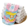 5-pack Baby Sweat-absorbent Towel Gauze Sweat Pad Back Towel for Infant Toddler Newborn Kindergarten Baby (Random Pattern) Multi-color