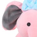 Bedtime Comfortable Sleeping Elephant Plush Toy Long Nose Plush Baby Elephant Doll for Bedding Pink image 3