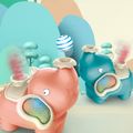 Blowing Ball Elephant Toy Multifunctional Floating Ball Spray Elephant Toys with Dynamic Music and Color Light Interactive Toy Kids Gift Pink