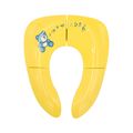 Folding Travel Potty Seat Portable Toilet Seat Fits Most Toilets for Toddlers Kids Boys and Girls Yellow