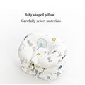 100% Cotton Baby Pillow Breathable Sleeping Pillow to Help Prevent and Treat Flat Head Syndrome White