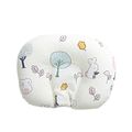 100% Cotton Baby Pillow Breathable Sleeping Pillow to Help Prevent and Treat Flat Head Syndrome White