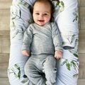 Capa removível para cama biônica de bebê capa removível e lavável espreguiçadeira de bebê capa de ninho de bebê sem zíper Branco