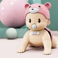 Cute Electric Crawling Baby Doll Electric Music Ass Twisting Toy Clockwork Doll Wind Up Toy Toddler Training Toys Pink