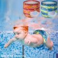 1PC Baby Disposable Swim Diapers Marine Animal Print Disposable Non-woven Fabric Swim Pants for Swimming & Showering Red