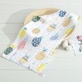 2-pack 100% Cotton Baby Towel High-density 6-layer Soft Absorbent Baby Handkerchief Face Towel Color-A