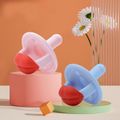Soft Silicone Infant Pacifier Creative Funny Lips Baby Pacifier Nipple Breathable and Prevent Suffocation Orange