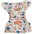 Baby Snap Cloth Diapers Flamingo Squirrel Pattern One Size Adjustable Reusable Waterproof Diaper White