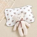 Pure Cotton Baby Pillow Fruit Pattern Sweat-absorbing Breathable Sleeping Pillow to Help Prevent and Treat Flat Head Syndrome Green