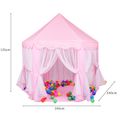 Princess Castle Tent Indoor Kids Fairy Play Tents Mesh Design Breathable and Cool Pink