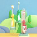 3-12Y Toddlers Kids Dinosaur Toothbrush Superfine Soft Manual Teeth Brush Teeth Cleaning Oral Care Red image 5
